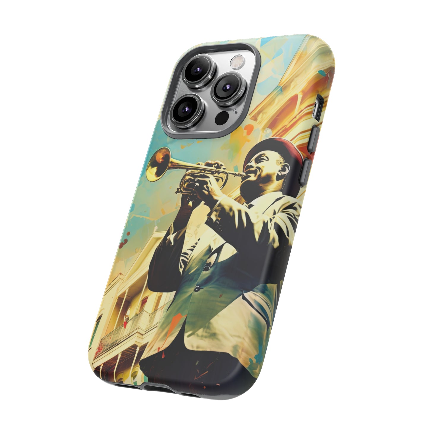 Side View of Jazz Trumpet Tough iPhone Case