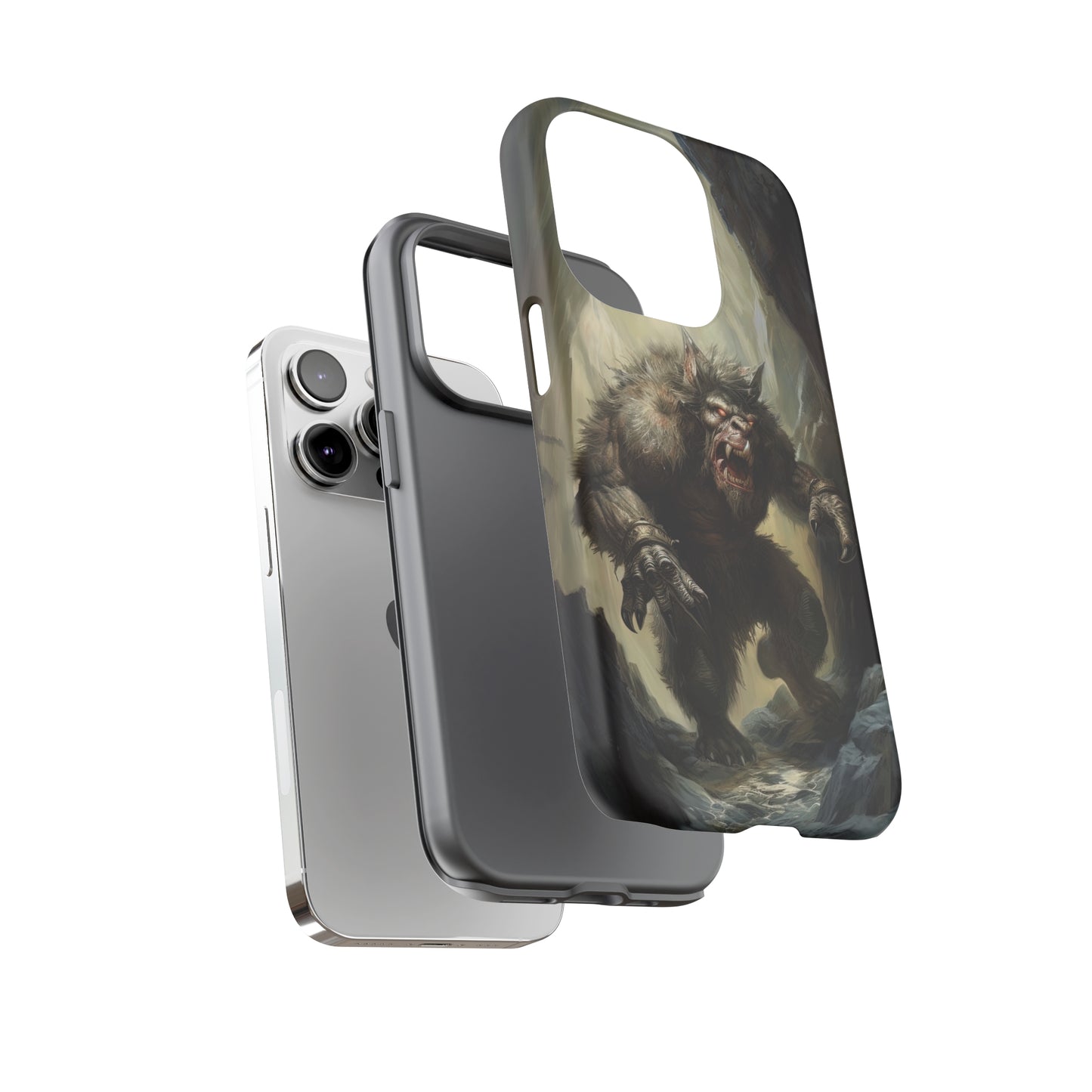 Dual View of Troll Tough iPhone Case