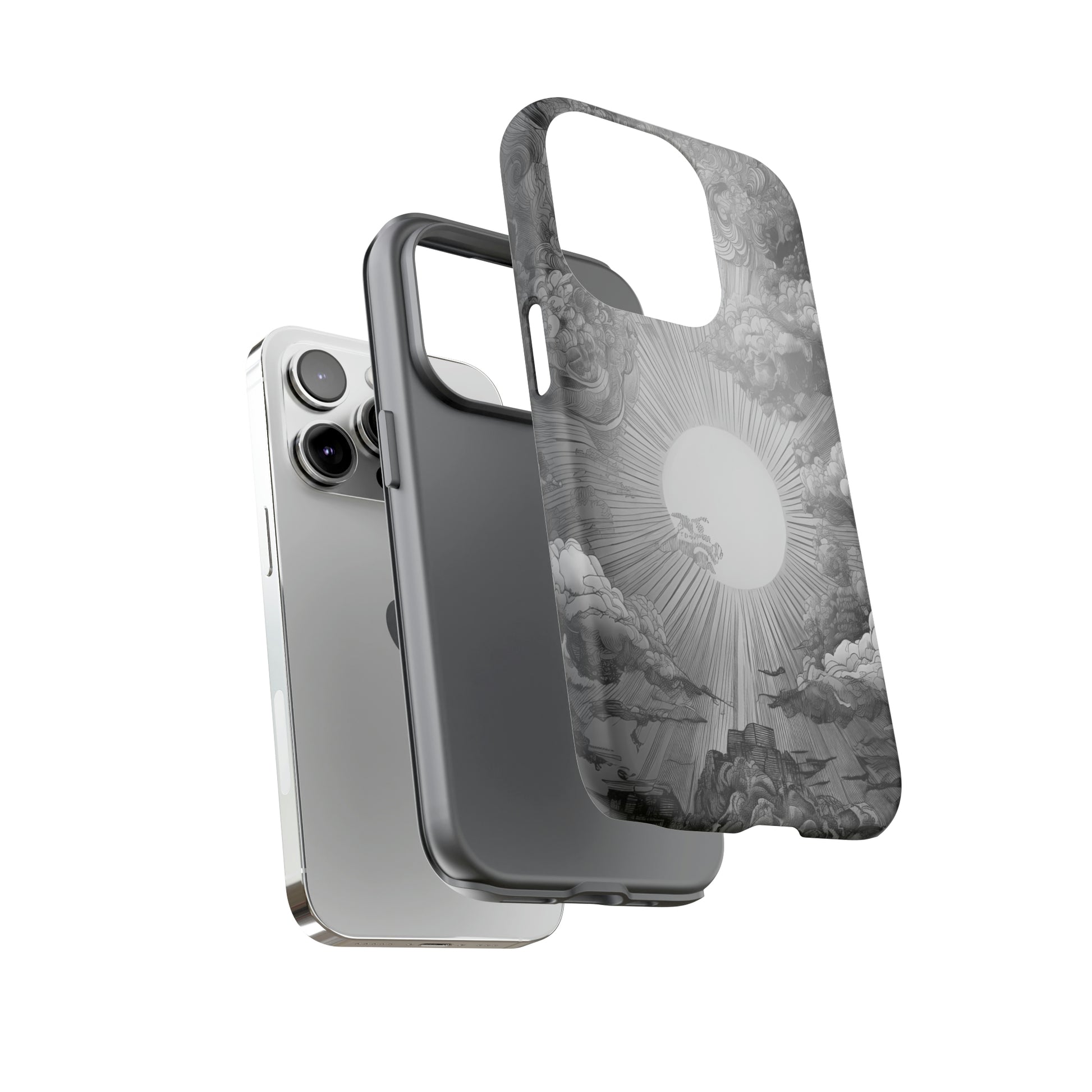 Dual Layer View of Bright Sun Tough iPhone Case