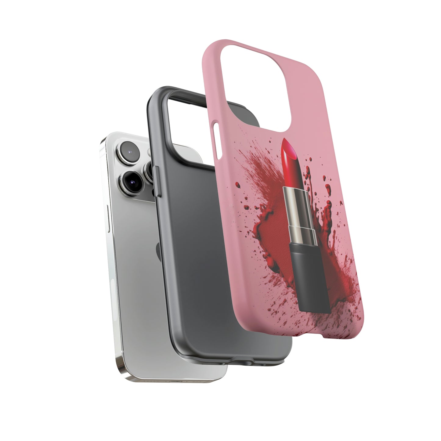 Dual Layer view of Lipstick Tough iPhone Case