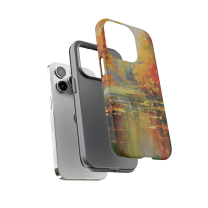 Dual Layer View of Fall Stream Tough iPhone Case