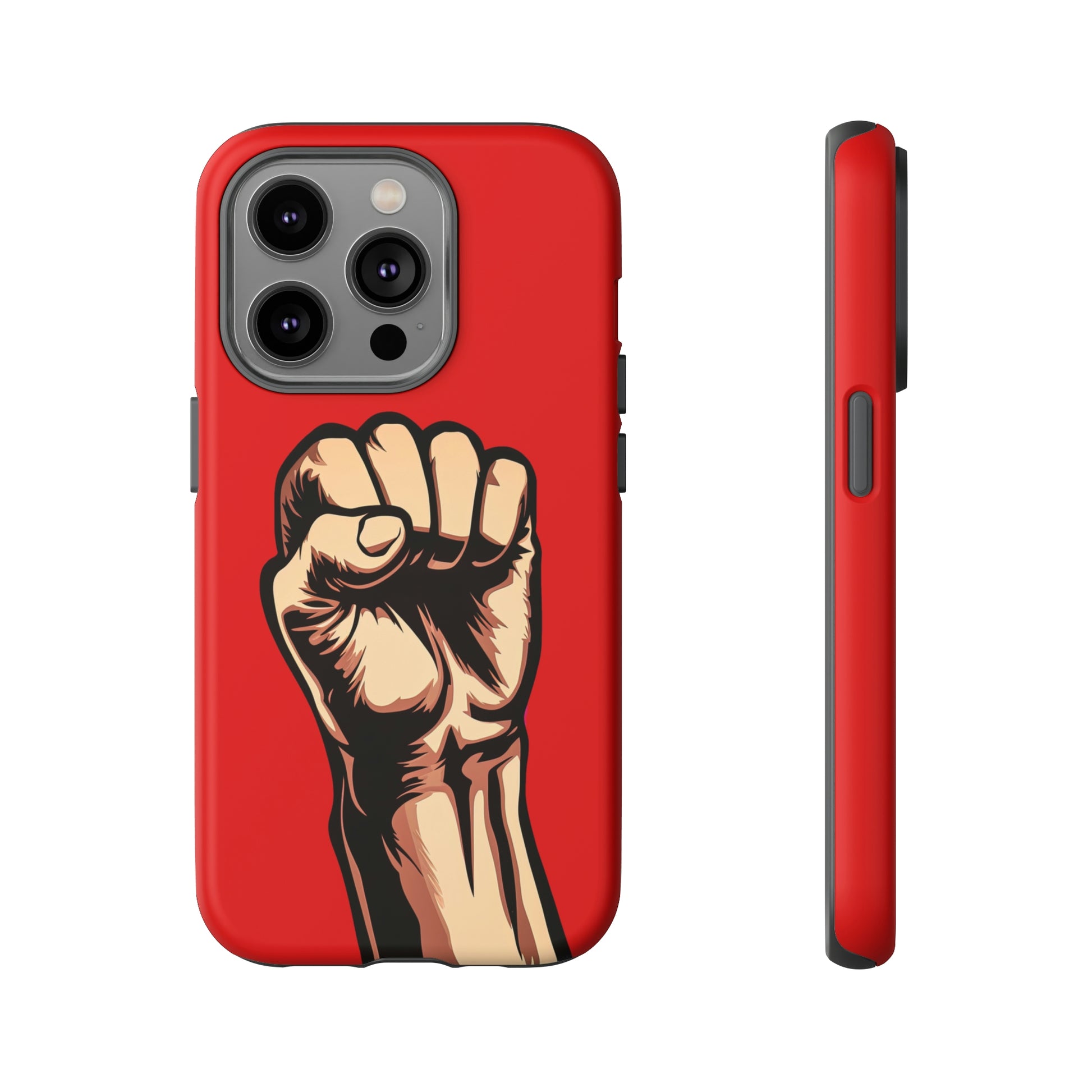 Frong View of Fist of Protest Tough iPhone Case