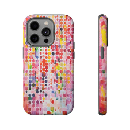 Color Dots Tough iPhone Case