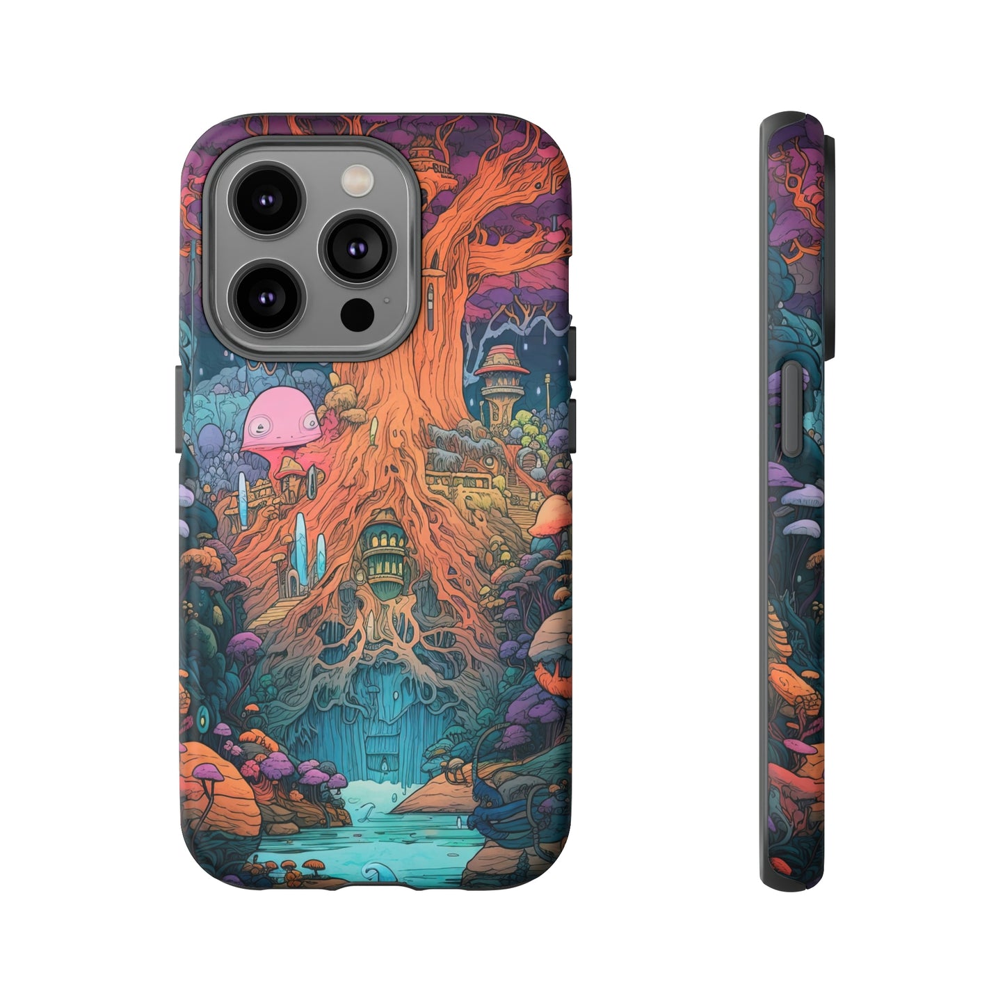 Front View of Magic Tree Tough iPhone Case