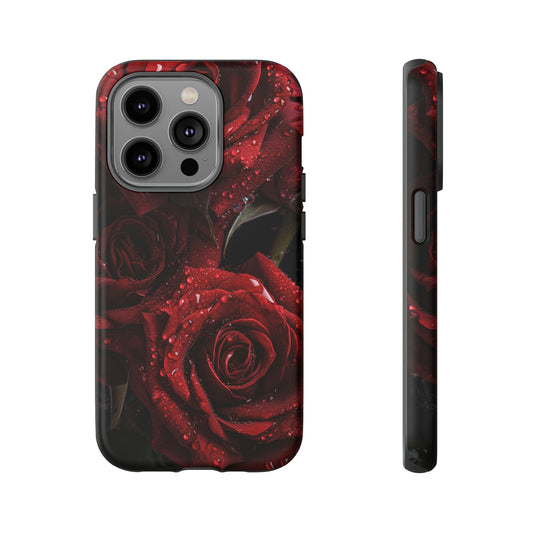 Front View of Roses Tough iPhone Case