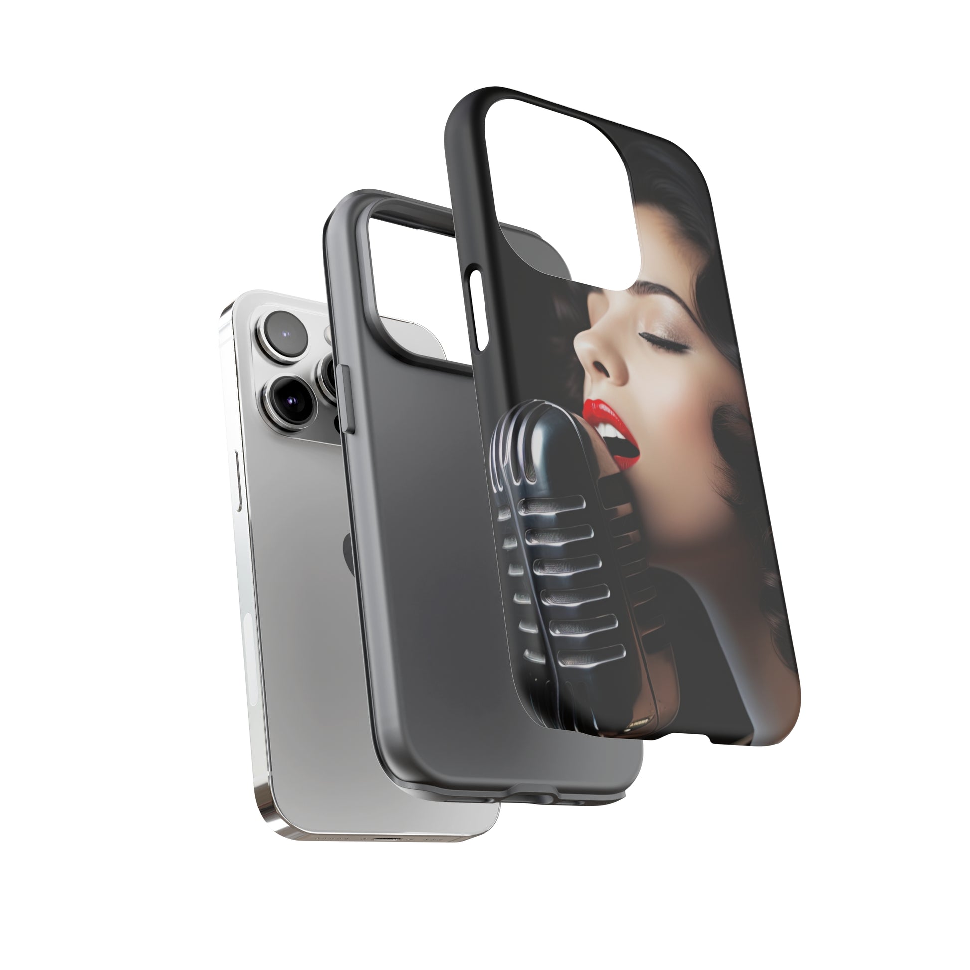 Dual Layer view of Vintage Singer Tough iPhone Case