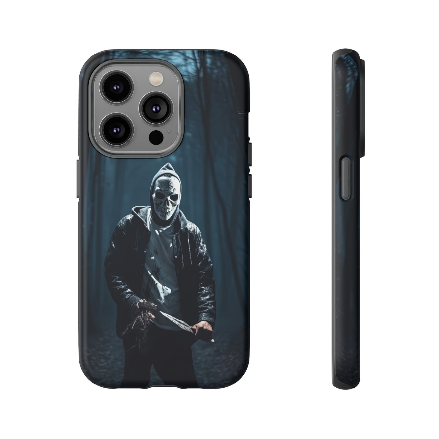 Front View of Slasher in Forest Tough iPhone Case