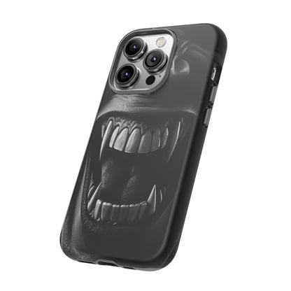 Side View of Vampire Fangs Tough iPhone Case