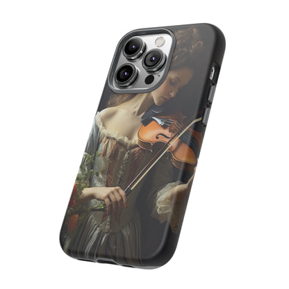 Side View of Female Violinist Tough iPhone Case