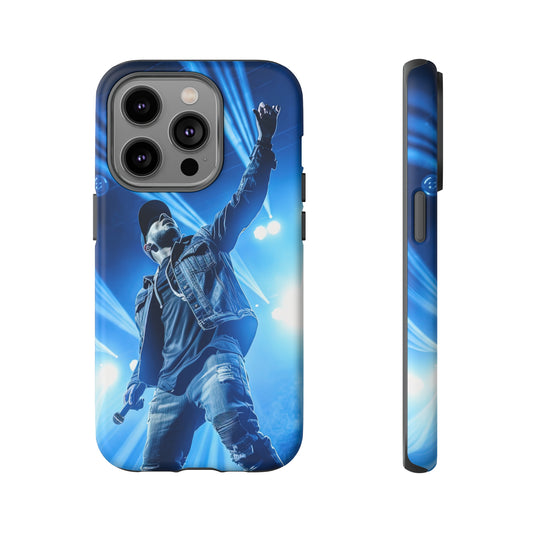 Front View of Rapper On Stage Tough iPhone Case