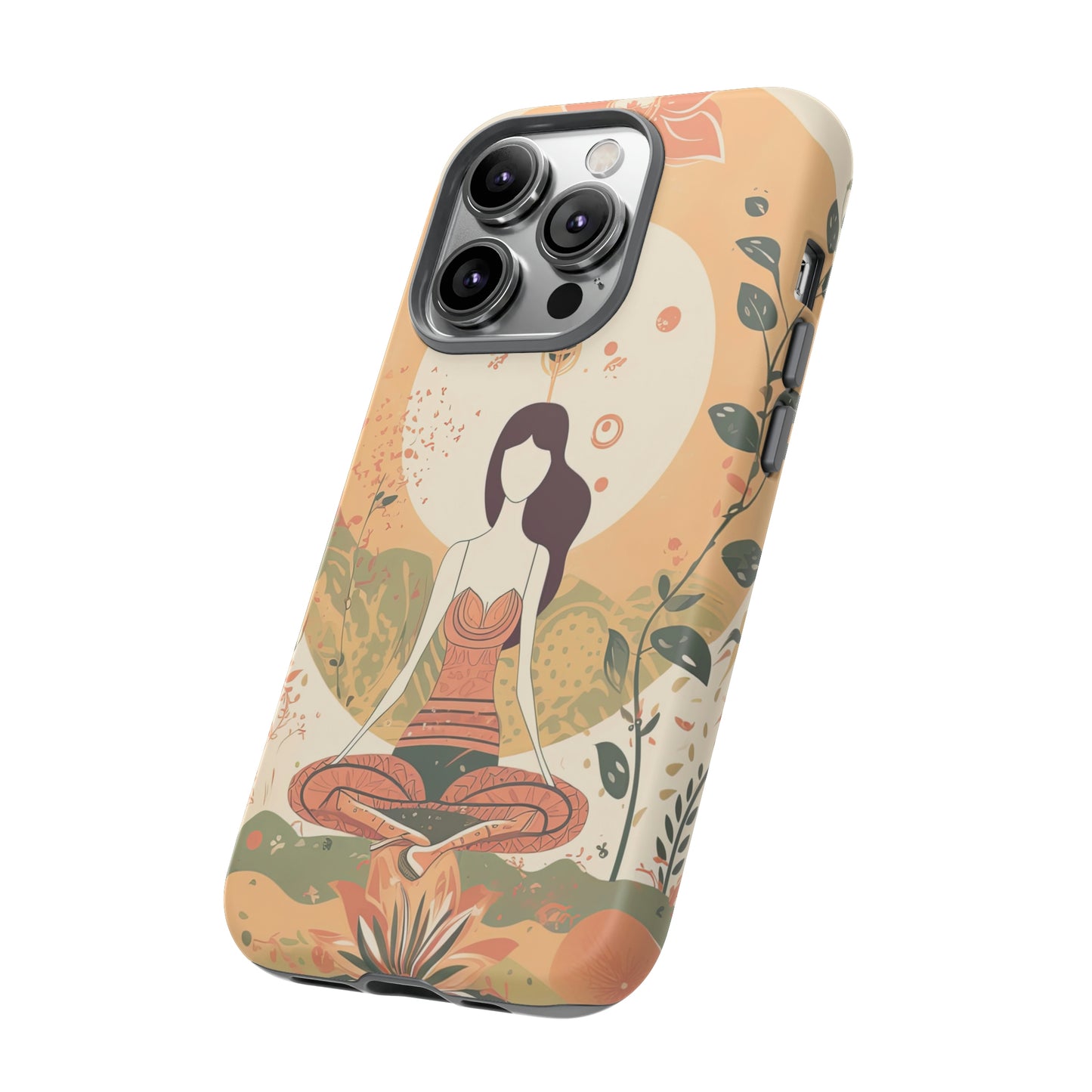 Side View of Boho Yoga Tough iPhone Case