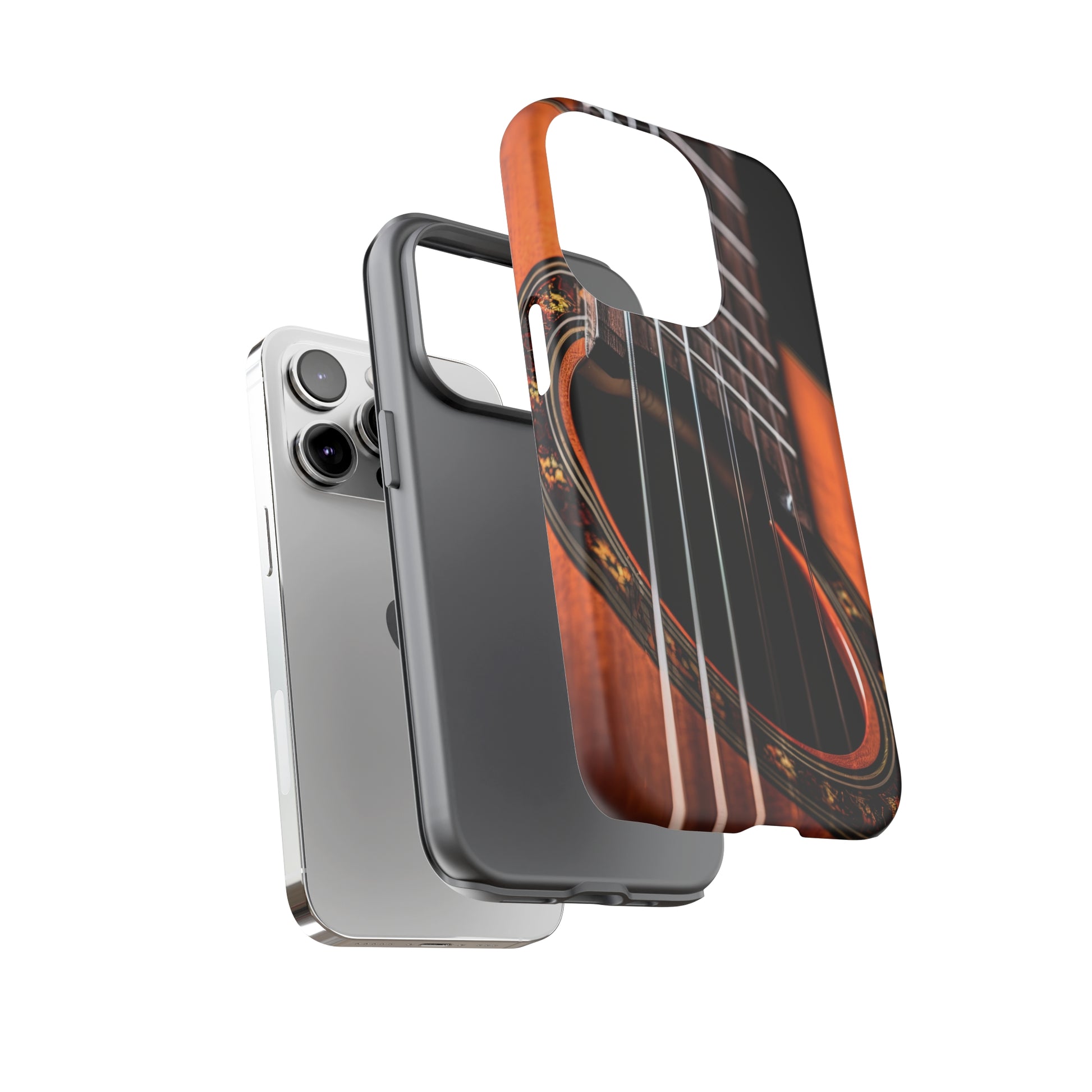 Dual Layer View of Classical Guitar Tough iPhone Case