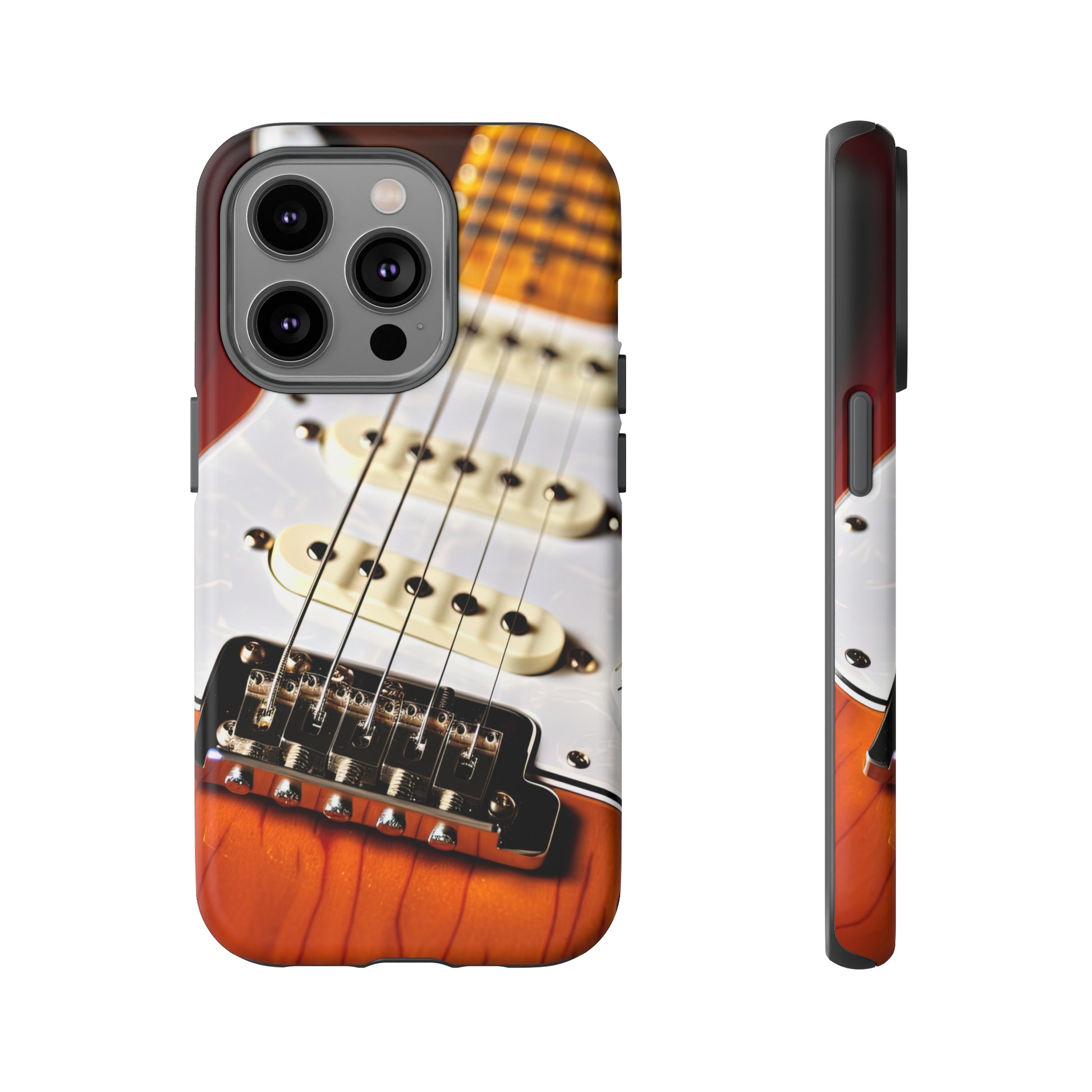 Front View of Electric Guitar Tough iPhone Case