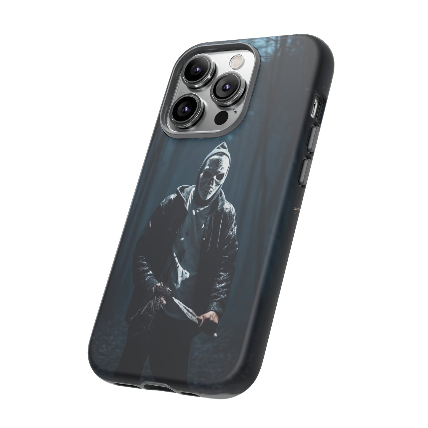 Side View of Slasher in Forest Tough iPhone Case