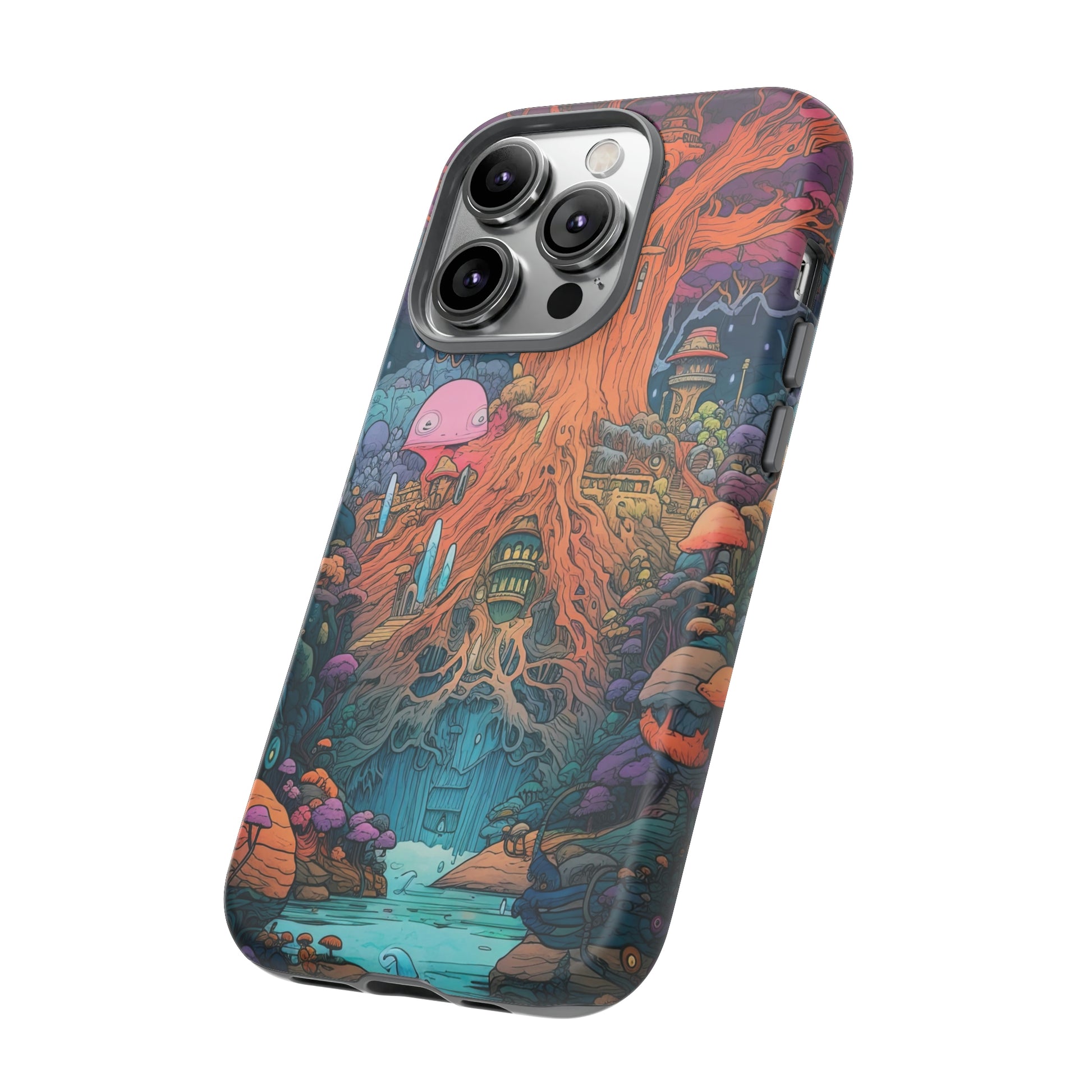 Side View of Magic Tree Tough iPhone Case