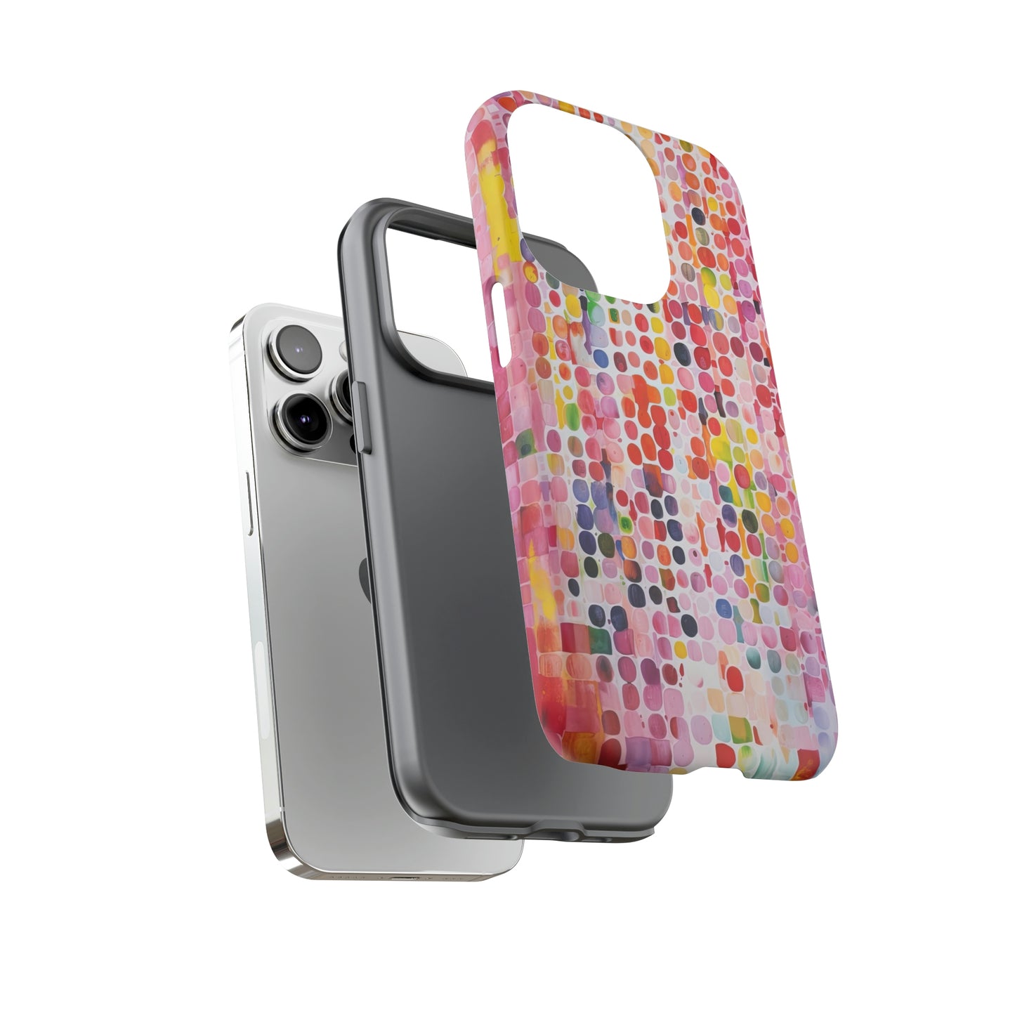 Color Dots Tough iPhone Case