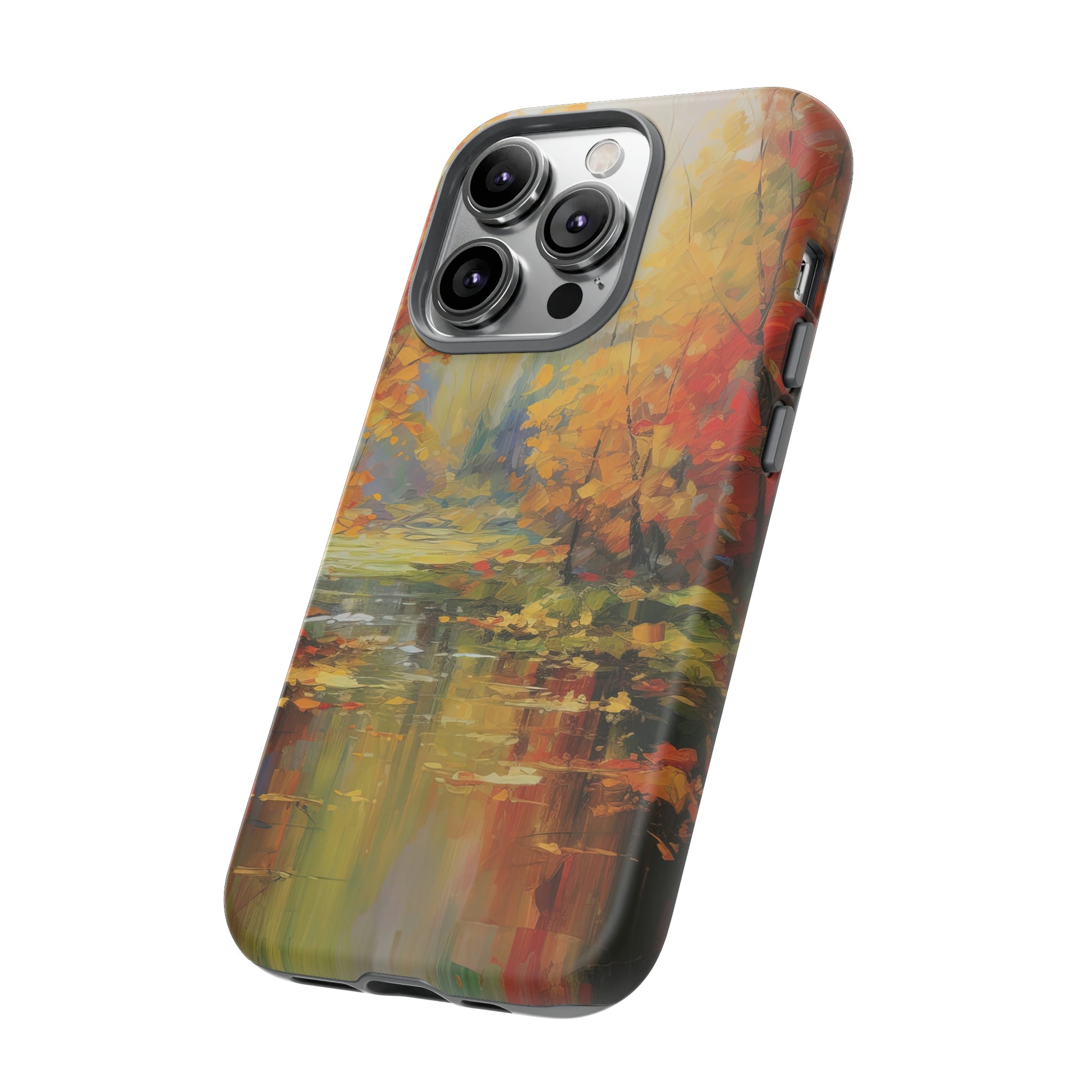 Side View of Fall Stream Tough iPhone Case