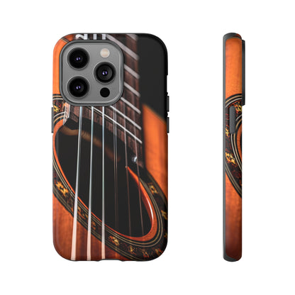 Front View of Classical Guitar Tough iPhone Case