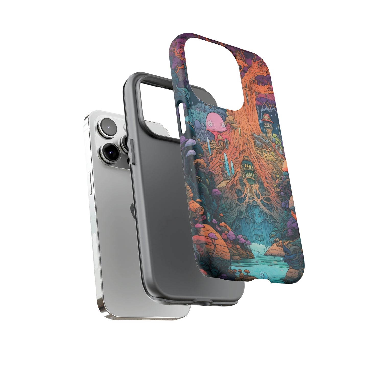 Dual Layer View of Magic Tree Tough iPhone Case