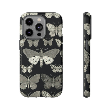 Front View of Moth Collection Tough iPhone Case