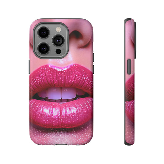 Front View of Lips Tough iPhone Case