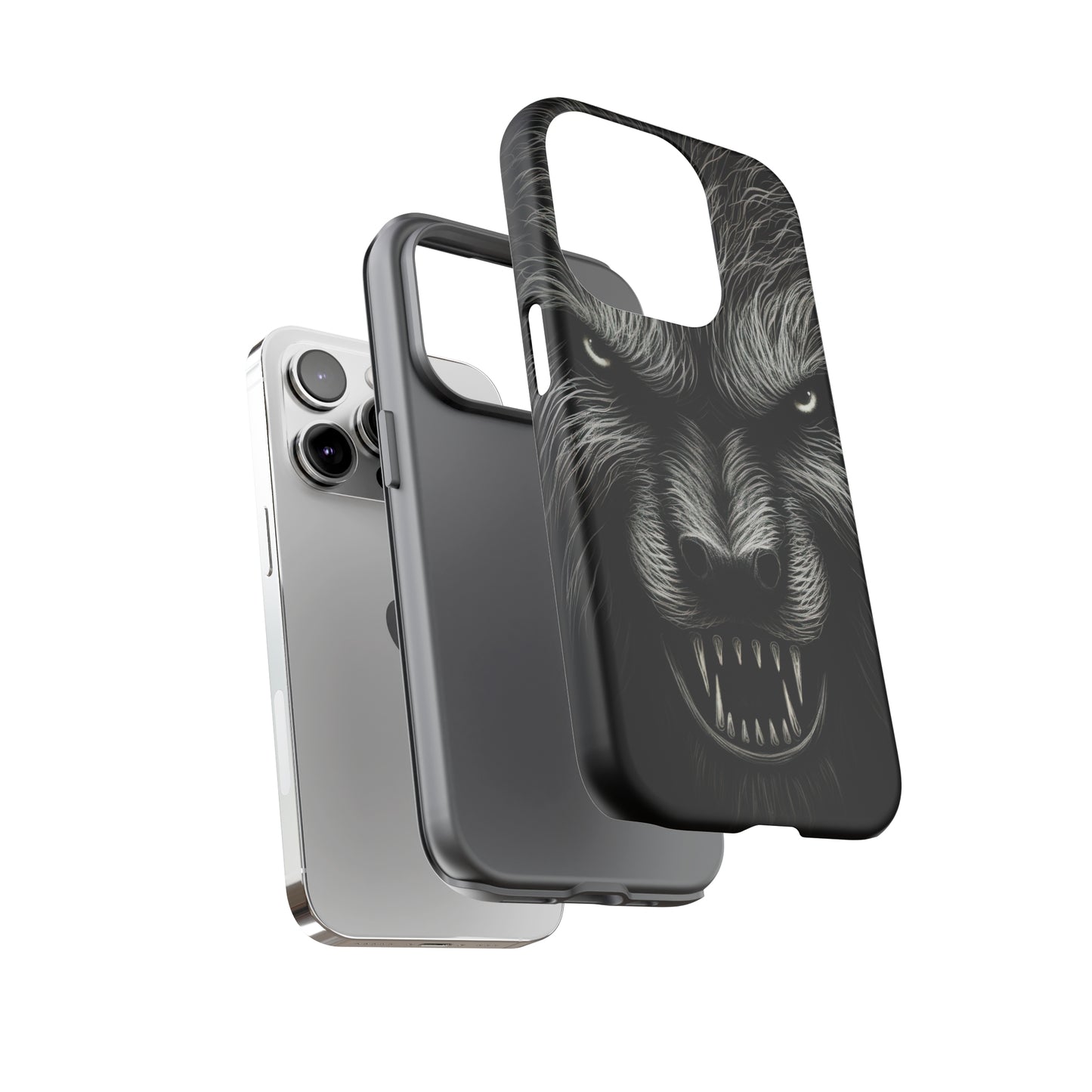 Dual Layer View of Werewolf Tough iPhone Case