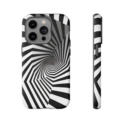 Front View of Op Art Illusion Tough iPhone Case