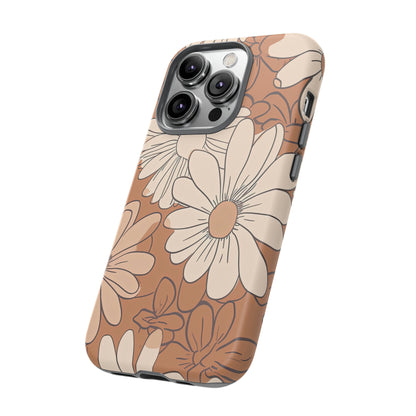 Side View of Flowers in Brown Tough iPhone Case