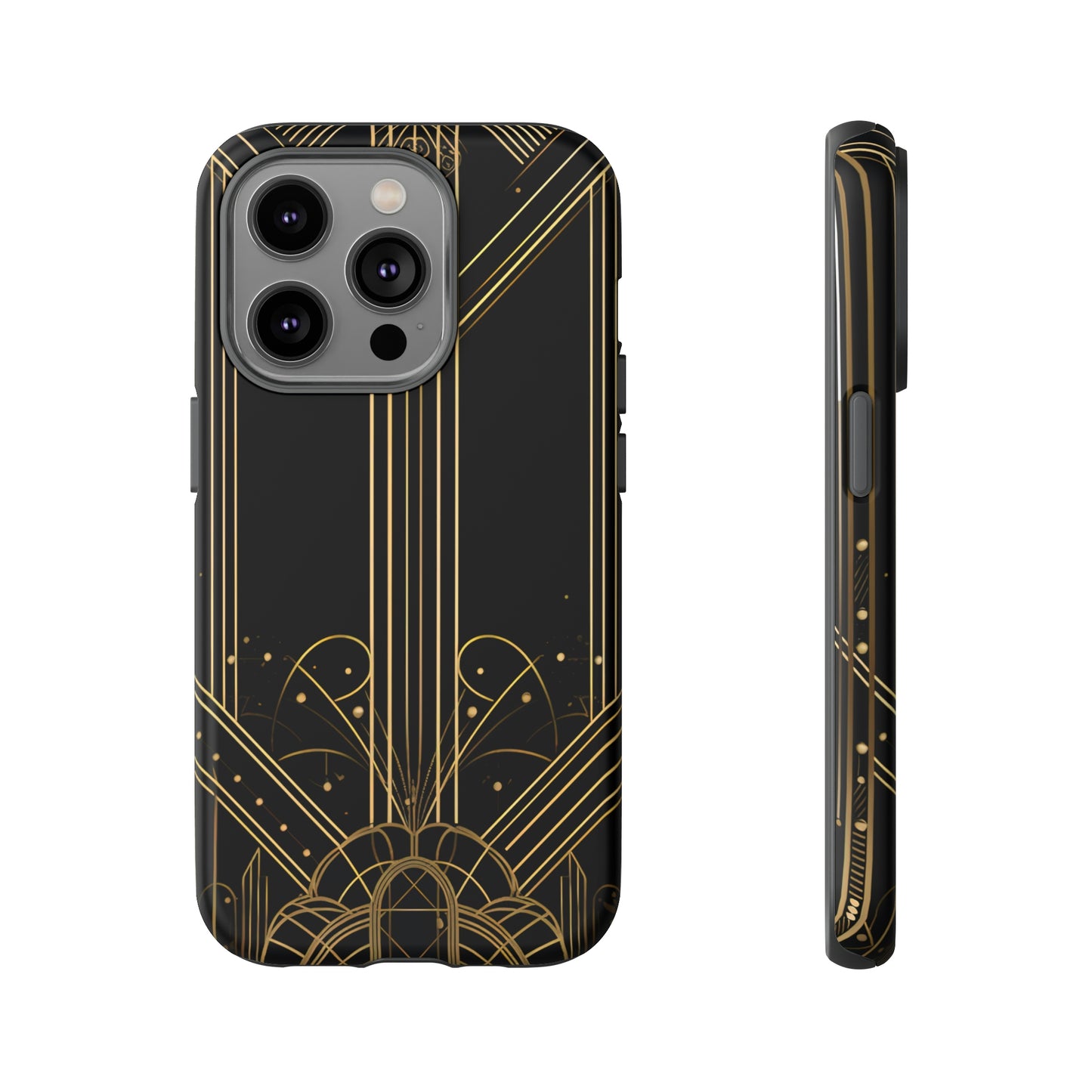 Front View of Art Deco Design Tough iPhone Case