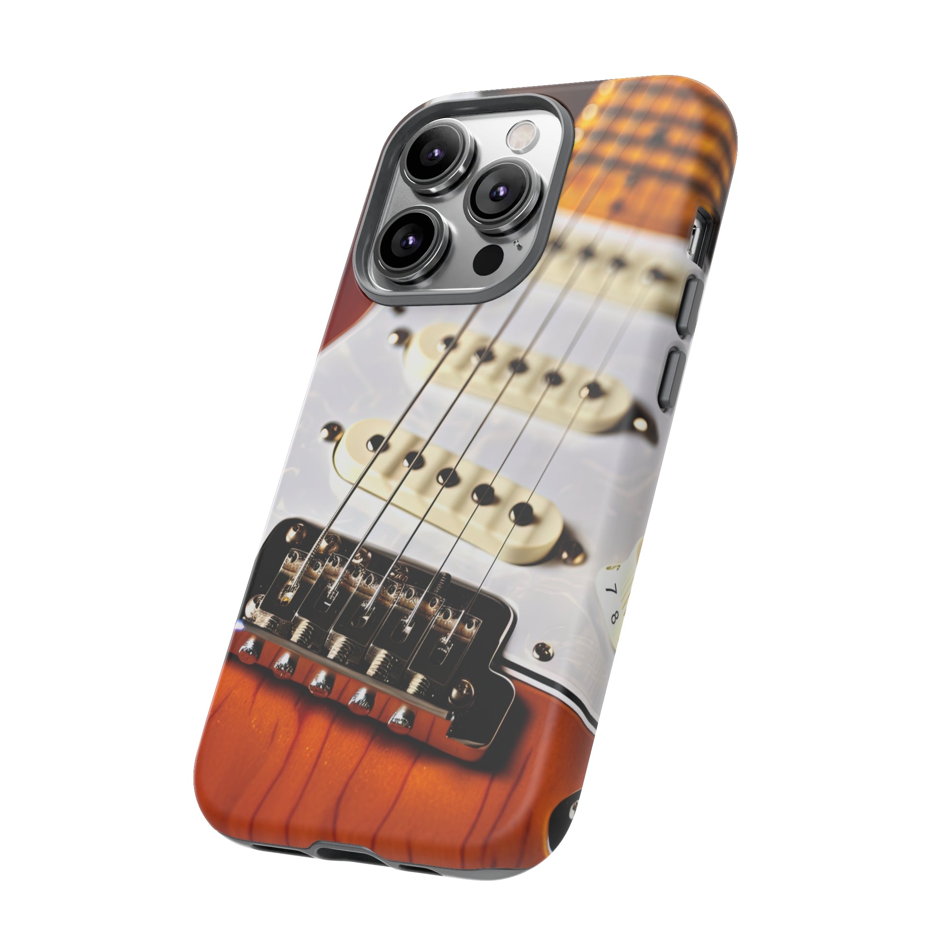 Side View of Electric Guitar Tough iPhone Case