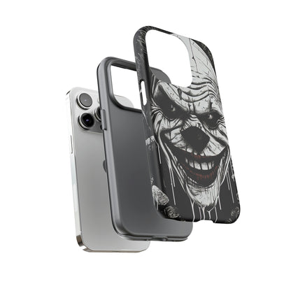 Dual Layer View of Creepy Clown Tough iPhone Case