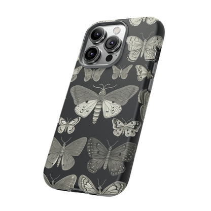 Side View of Moth Collection Tough iPhone Case