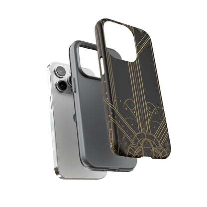 Dual Layer View of Art Deco Design Tough iPhone Case